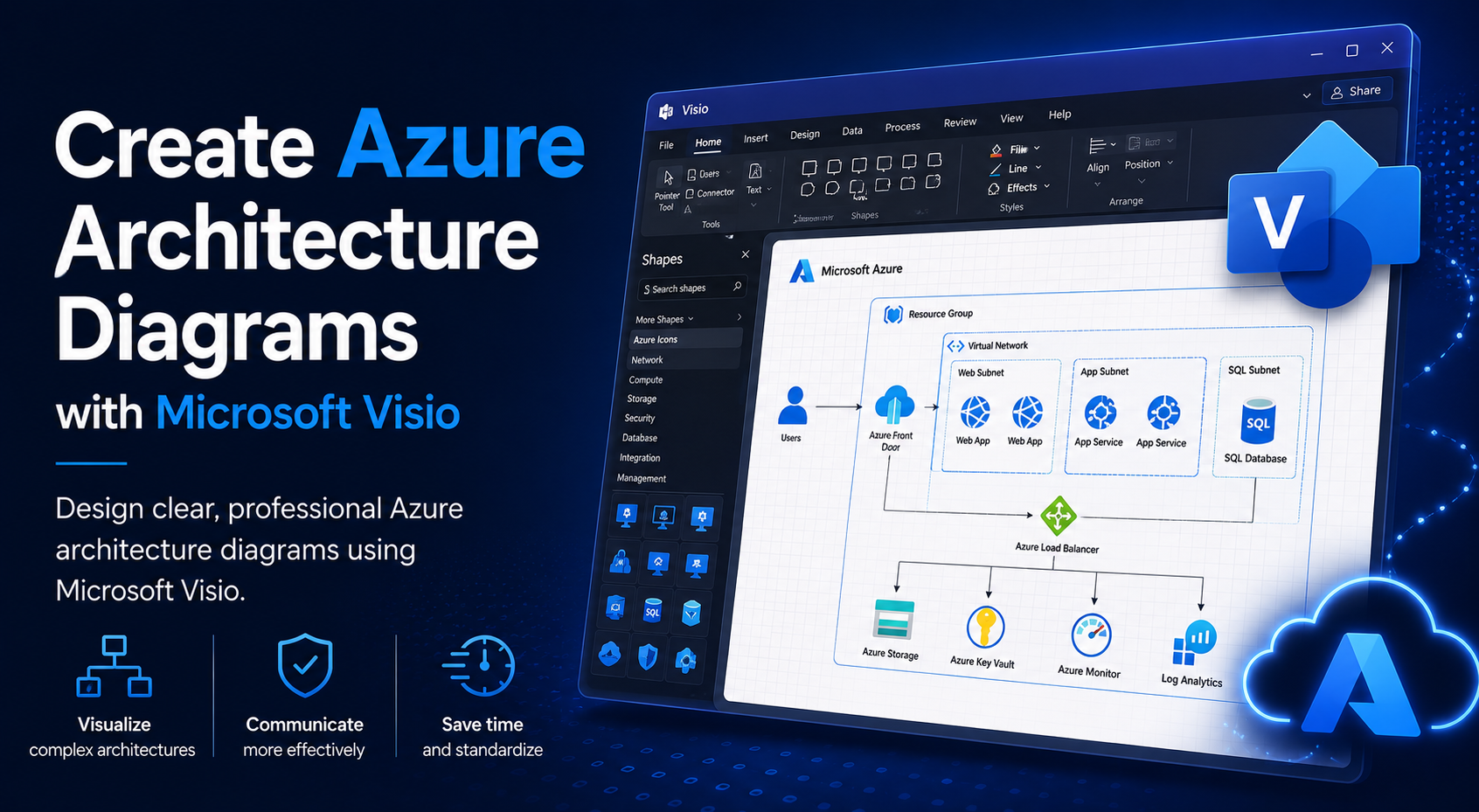 Create Azure Architecture Diagrams with Microsoft Visio 10